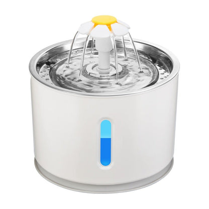 2.4L Automatic Pet Cat Water Fountain with LED Electric USB Dog Cat Pet Mute Drinker Feeder Bowl Pet Drinking Fountain Dispenser - PawFlow