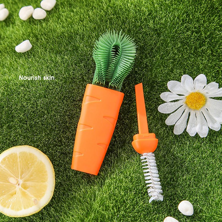 3 In 1 Cup Cover Brush Cleaning Brush Lunch Box Groove Gap Cleaning Brush Milk Bottle Nipple Vacuum Cup Cleaning Brush - PawFlow