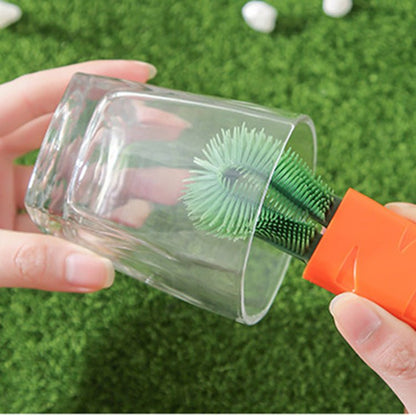 3 In 1 Cup Cover Brush Cleaning Brush Lunch Box Groove Gap Cleaning Brush Milk Bottle Nipple Vacuum Cup Cleaning Brush - PawFlow