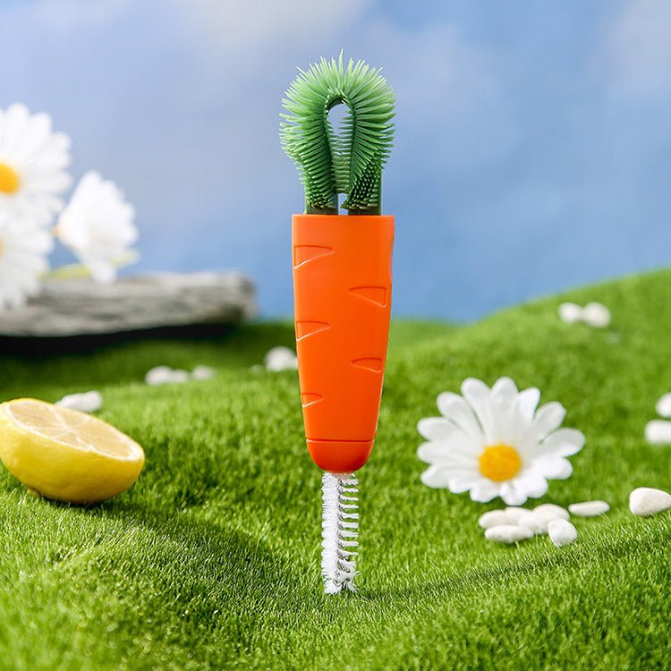 3 In 1 Cup Cover Brush Cleaning Brush Lunch Box Groove Gap Cleaning Brush Milk Bottle Nipple Vacuum Cup Cleaning Brush - PawFlow