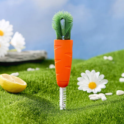3 In 1 Cup Cover Brush Cleaning Brush Lunch Box Groove Gap Cleaning Brush Milk Bottle Nipple Vacuum Cup Cleaning Brush - PawFlow