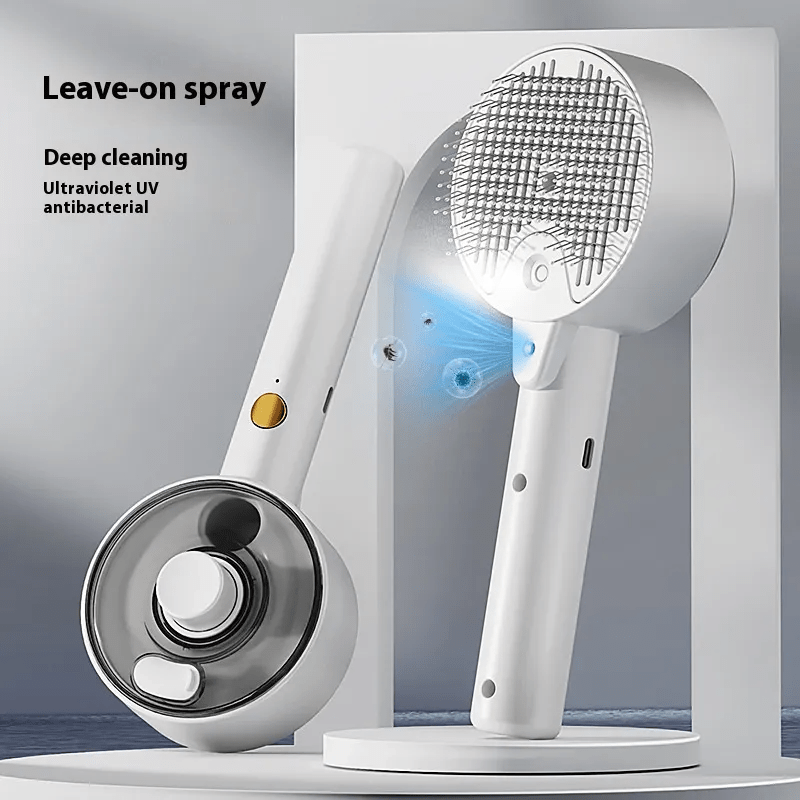 Animal Hair Remover Brush Dog And Cat Steam Brush Pet Self Cleaning Dog Brush Grooming Removes Cat Hairs Cat Dog Accessories Pet - PawFlow