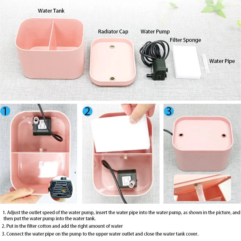 Automatic Electric Mute USB Cat Water Fountain Dog Pet Drinker Feeder Bowl with Filter Radar Induction Water Dispenser - PawFlow