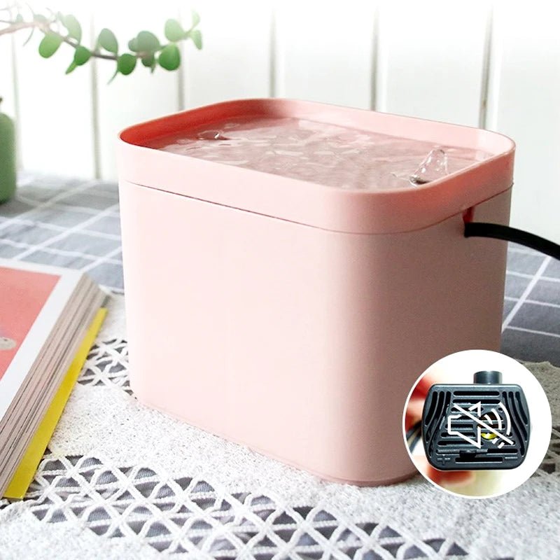 Automatic Electric Mute USB Cat Water Fountain Dog Pet Drinker Feeder Bowl with Filter Radar Induction Water Dispenser - PawFlow