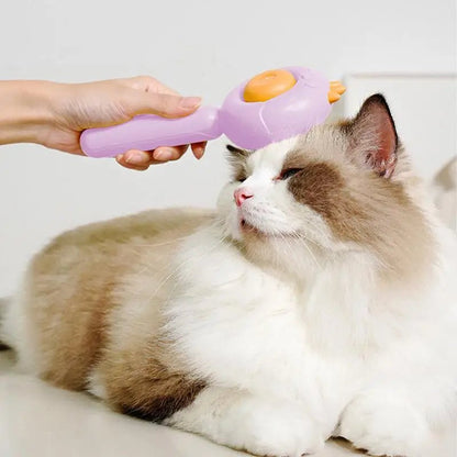 Comb For Dogs Self-Cleaning Stainless Steel Teeth Pet Comb Easy Hair Removal And Massaging Pet Brush Supplies Multifunctional - PawFlow