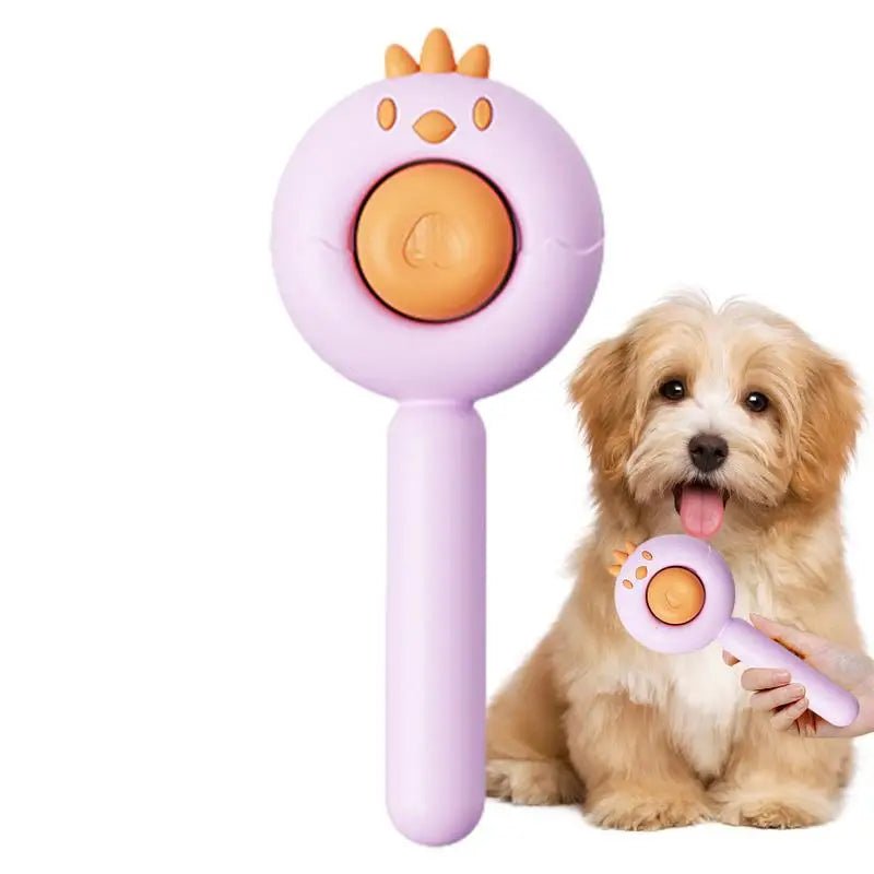 Comb For Dogs Self-Cleaning Stainless Steel Teeth Pet Comb Easy Hair Removal And Massaging Pet Brush Supplies Multifunctional - PawFlow