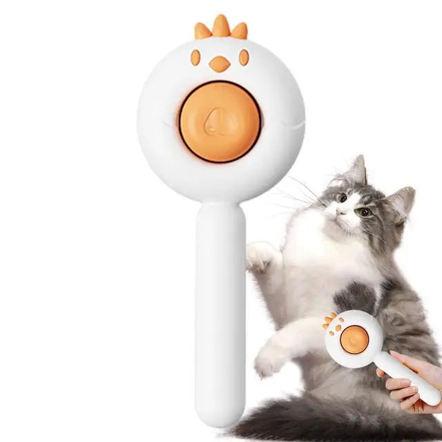 Comb For Dogs Self-Cleaning Stainless Steel Teeth Pet Comb Easy Hair Removal And Massaging Pet Brush Supplies Multifunctional - PawFlow