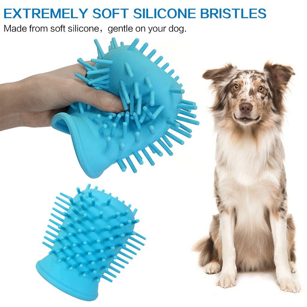 Dog Paw Cleaner Cup Pet Foot Washer Dog Cleaning Brush Claws Massage Grooming Wash Dirty Cat Foot Cleaning Bucket Clean Brush - PawFlow