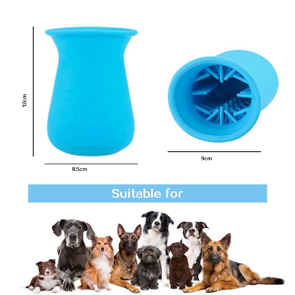 Dog Paw Cleaner Cup Pet Foot Washer Dog Cleaning Brush Claws Massage Grooming Wash Dirty Cat Foot Cleaning Bucket Clean Brush - PawFlow