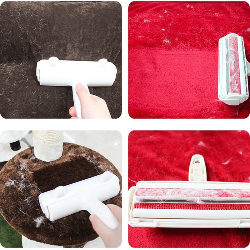 Pet Hair Remover Roller Removing Dog Cat Hair from Furniture self-cleaning Lint Pet Hair Remover - PawFlow