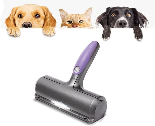 Pet Roller Hair Sticker with Lamp, Hair Remover, Hair Sticker, Hair Float Cleaner, Hair Remover, Pet Hair Sticker - PawFlow
