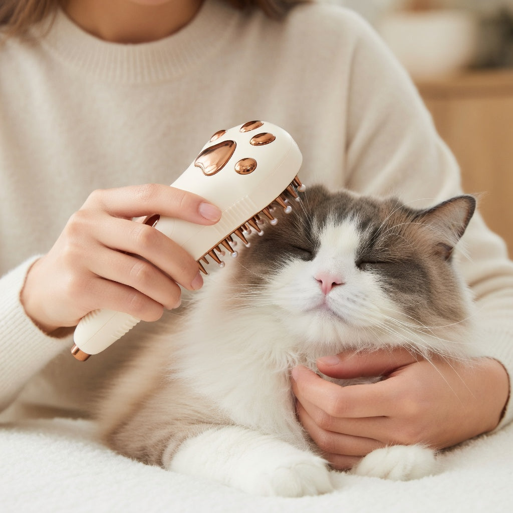 Pet Steam Brush 3-in-1