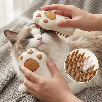 Pet Steam Brush 3-in-1